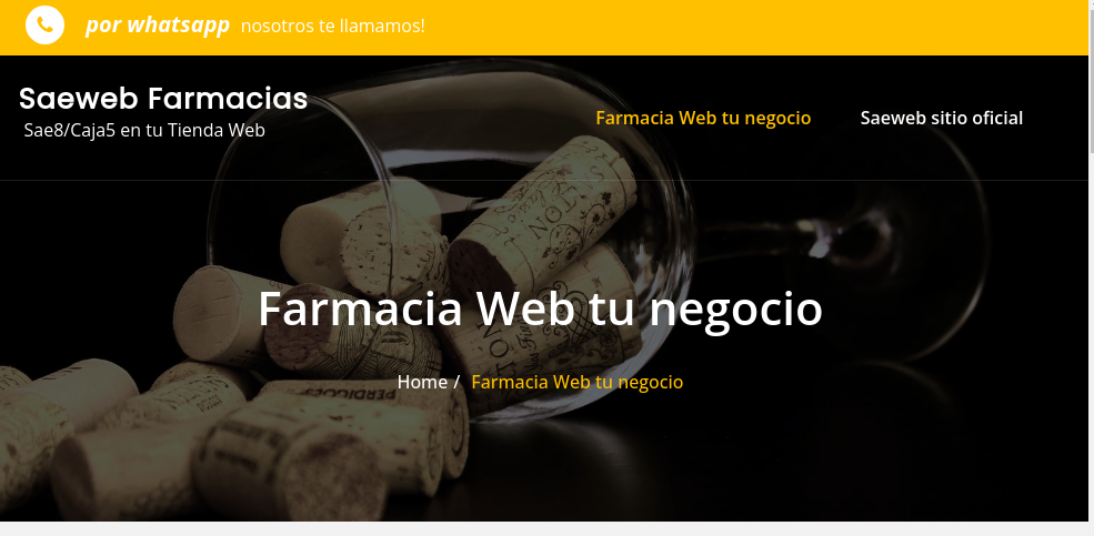 Espacio Web para TU FARMACIA Y ALMACEN de perfumeria, conoce nuestros planes, haz clic aqui